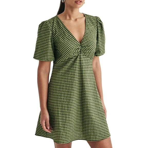 Nobody�'s Child Womens Liza Gingham Mini Dress