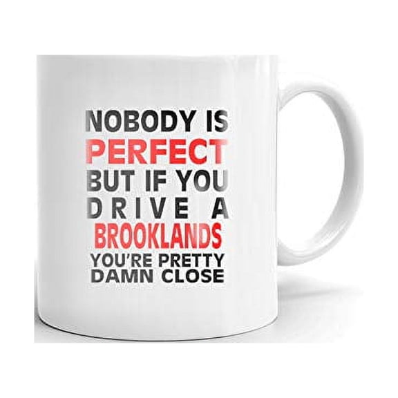 Nobody's Perfect Except BENTLEY BROOKLANDS Drive Coffee Tea Ceramic Mug Office Work Cup Gift 11oz