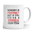 thumbnail image 1 of Nobody's Perfect Except NISSAN ARMADA Drive Coffee Tea Ceramic Mug Office Work Cup Gift 11oz, 1 of 3