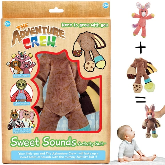 Nobory Toys™ The Adventure Crew™ Sweet Sounds Interactive Activity Suit™ for Babies and Toddlers | Interchangeable with All 6 Adventure Crew™ Plush Characters | Early Learning Toy