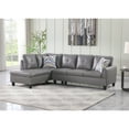 thumbnail image 1 of Nobu 97" Wide 2 Pieces Faux Leather Left Facing Sofa Set, 1 of 4