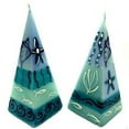 thumbnail image 1 of Nobunto Set of Two Hand-Painted Pyramid Candles - Samaki Design, 1 of 1