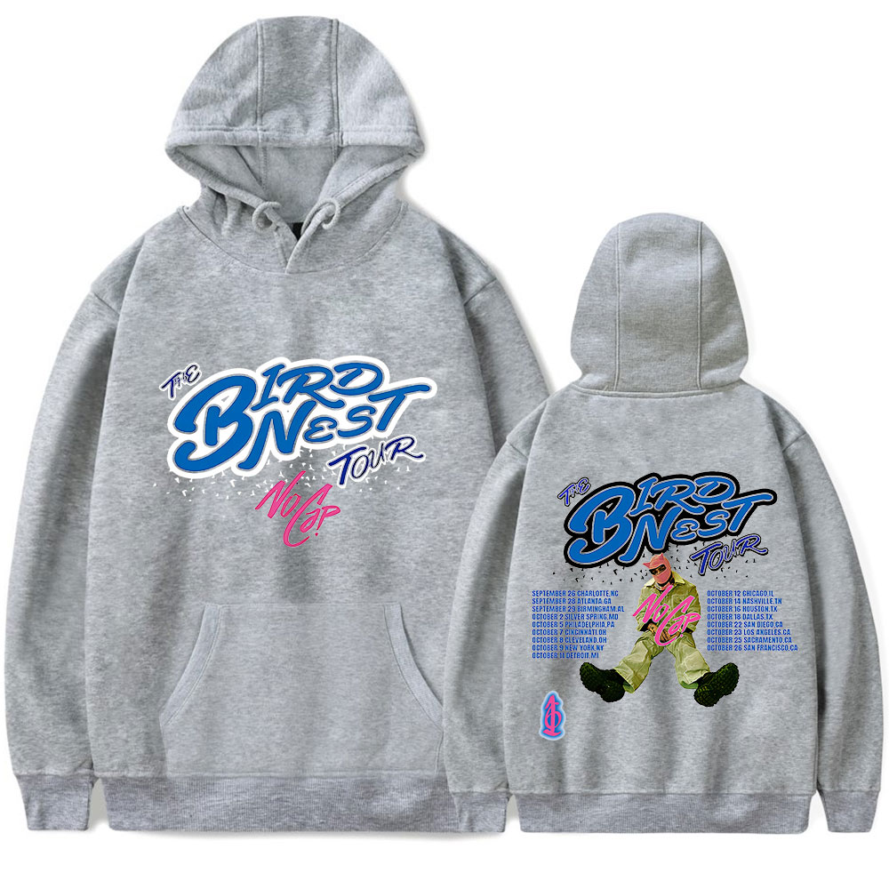 Nocap Announces the Birdnest Tour Merch Hoodie Sweatshirt New Logo Women/Men Pullovers Hooded