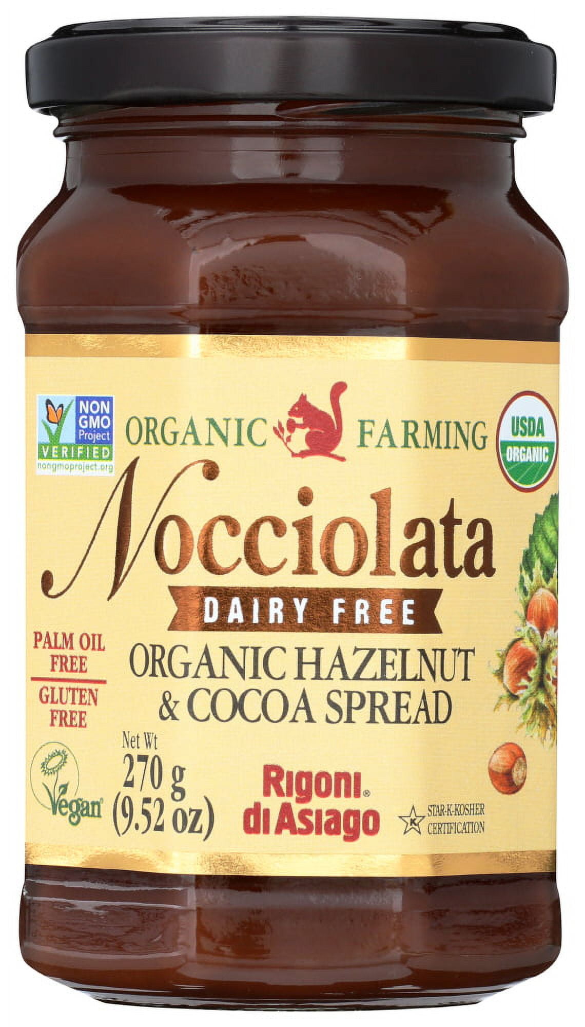 Nocciolata Organic Spread Hazelnut & Cocoa, 9.52 oz