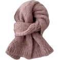thumbnail image 1 of Nochalofo Scarf for Women Casual Fashion Wool Scarf Warm Mix High End Knitwear Pinkone Size, 1 of 3