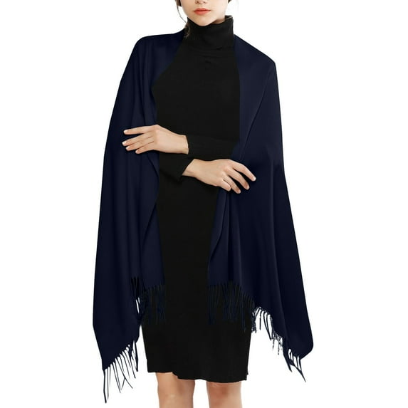 Nochalofo Scarf for Women Imitation Shawl And Shawl Evening Gown Long Scarf Navyone Size