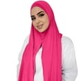 thumbnail image 1 of Nochalofo Scarf for Women Muslim Head Scarf Solid Color Long Scarf Wrap Scarves Cotton Scarf for Fashion Kone Size, 1 of 4