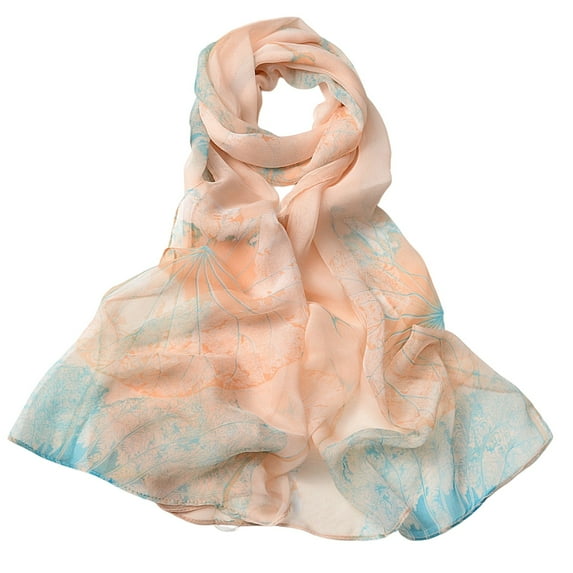 Nochalofo Scarf for Women Scarfs for Lightweight Print Floral Pattern Scarf Shawl Fashion Scarves Sunscreen Shawls And Wraps for Spring Khakione Size