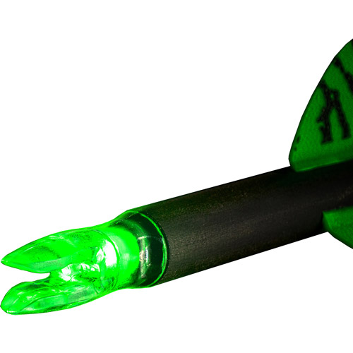 Nockturnal Lighted Arrow Nocks Size "H" Green High Viz LED, 3Pack NT