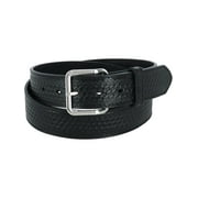Nocona Men's Basketweave Embossed Black Leather Belt N1012001