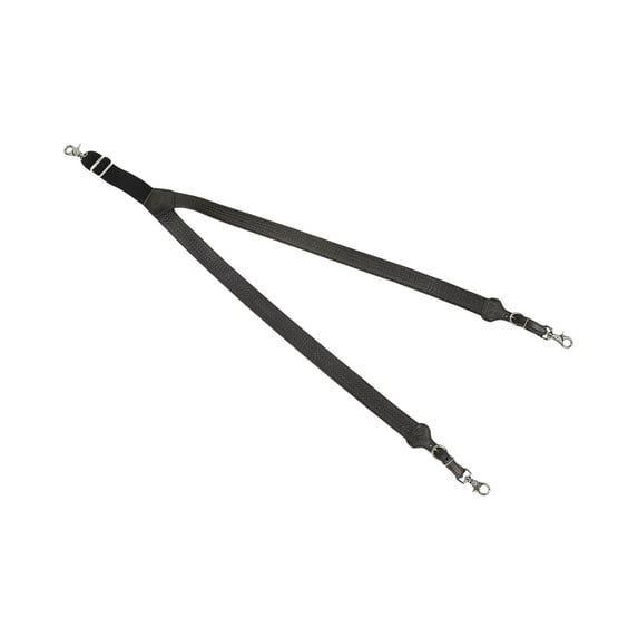 Nocona Belt Co. Men's Leather Suspenders Black XX-