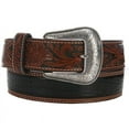 thumbnail image 1 of Nocona Belt Co. Mens  Nocona 1 1/2` Gator Body Tooled Tab Belt 38 Brown/Black, 1 of 2