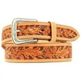 thumbnail image 1 of Nocona Belt Co. Mens  Autumn Tooled 1 3/4in Tapered Belt 46 Natural, 1 of 1