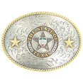thumbnail image 1 of Nocona Belt Co. Mens Don`t Mess withTexas Oval Buckle  Silver, 1 of 1