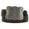 thumbnail image 1 of Nocona Belt Co. Women's Embossed Leather Cross Buckle - N34838-02 Medium, 1 of 2
