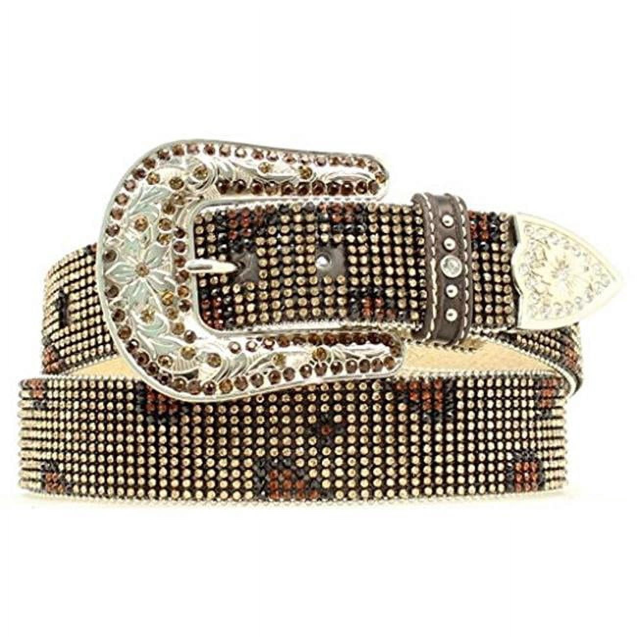 Nocona Belt N3418602-M 1.5 in. Womens Rhinestone Mesh  display picture 1