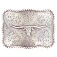 thumbnail image 1 of Nocona Boots Womens MF  Longhorn Buckle  Silver, 1 of 2