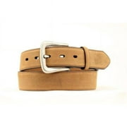 Nocona Men's Distressed Brown Western Overlay Leather Belt N2450444