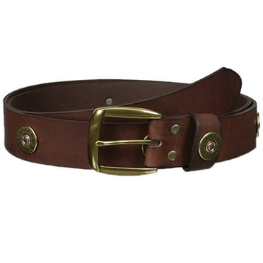 Nocona Men's Shotgun Shell Accent Brown Leather Belt N2472002