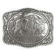 thumbnail image 1 of Nocona Mens Buffalo Rectangle Belt Buckle 38058, 1 of 2