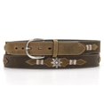 thumbnail image 1 of Nocona N2418002-30 Ribbon Spur Rowel Concho Tab Belt, Brown - Size 30, 1 of 1