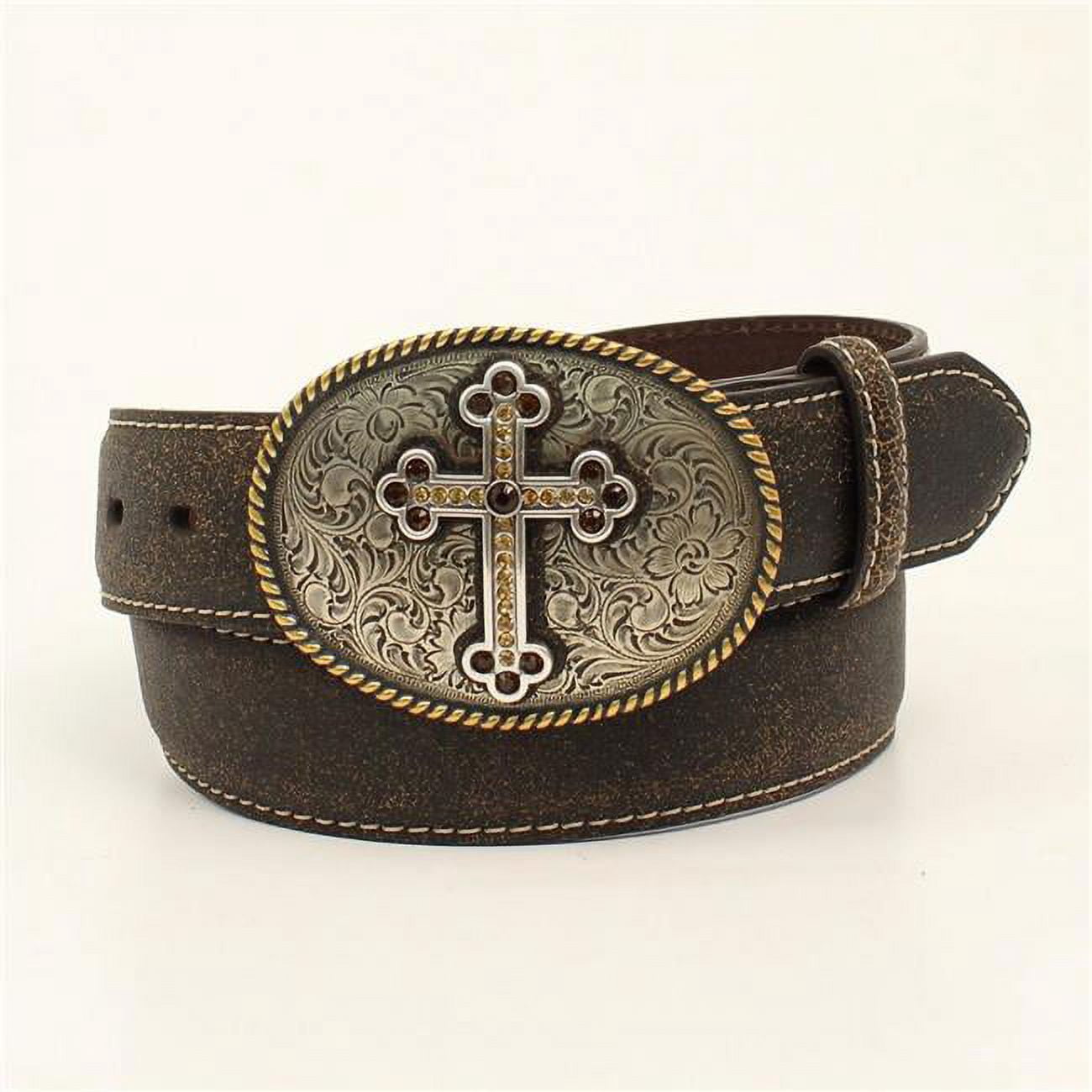 Nocona Kid's Embroidered Cross Inlay Black main image 1