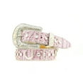 thumbnail image 1 of Nocona Girl's Horseshoe Charm and Silver Studs Pink Belt N4411030, 1 of 2