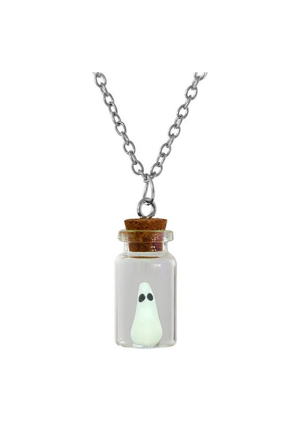 Noctilucent The Adopt a Ghost Necklace Ghost Pendant Pet Ghost Cute