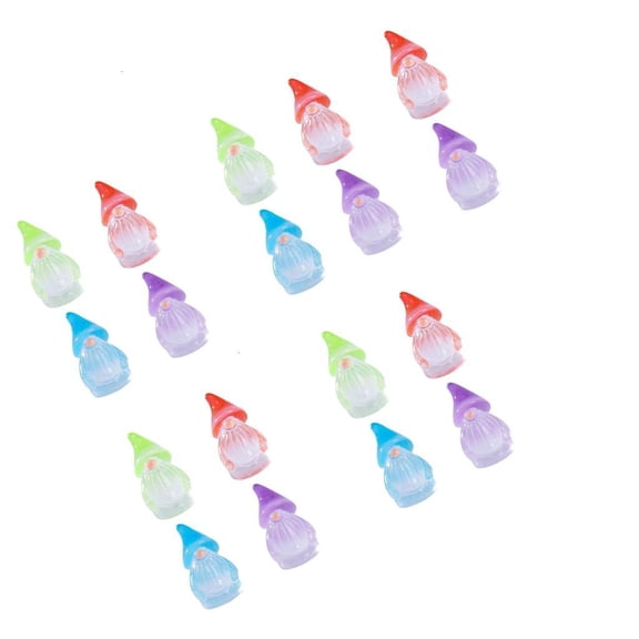 Noctilucous Mini Gnomes Figurines Glow in The Darks Gnomes Statues Garden Decorations Table Ornament for Outdoor Indoor