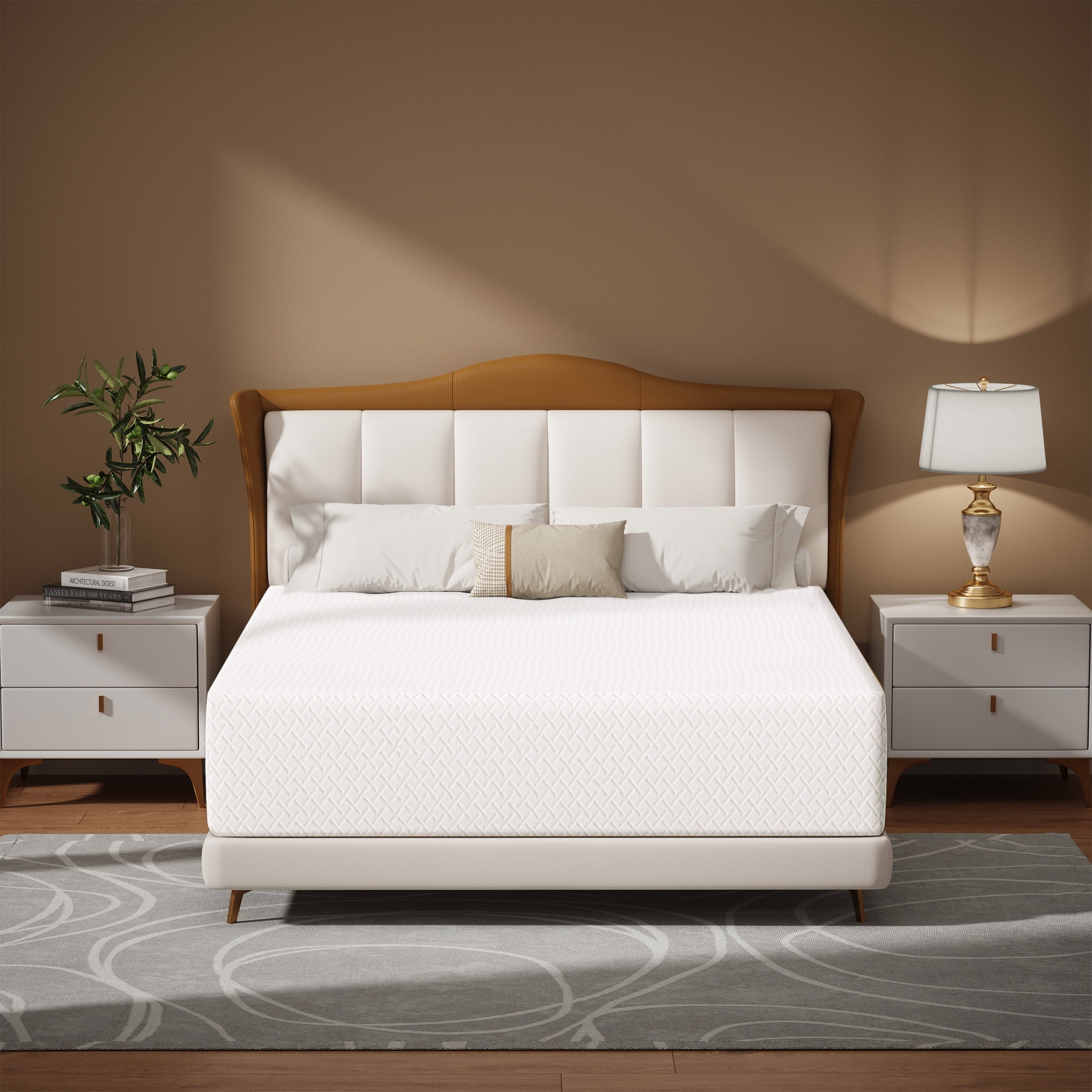 Subfun 12" King Mattress, Cooling Gel Memory Foam, Fiberglass-Free & Pressure Relief, CertiPUR-US Certified, 10-Year Warranty, Bed in a Box