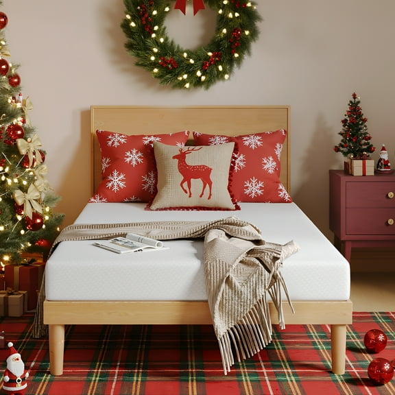 Subfun 6" Twin Mattress, Cooling Gel Memory Foam, Fiberglass-Free & Pressure Relief, CertiPUR-US Certified, 10-Year Warranty, Bed in a Box