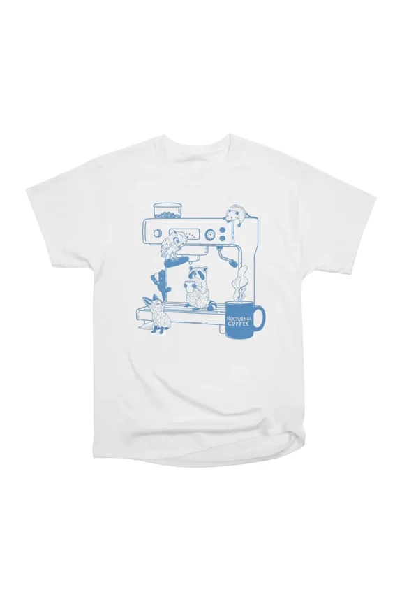 Nocturnal Coffee T-Shirt Tee Gift For Him Merch For Her Apparel For Friend
