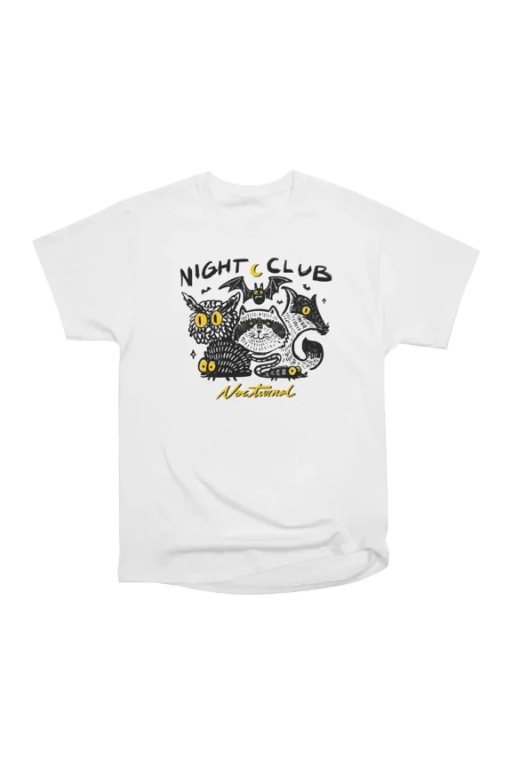 Nocturnal Night Club T-Shirt Tee Gift For Him Merch For Her Apparel For Friend