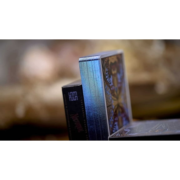 Nocturnal Playing Cards Blue Gilded by Emilysleights52