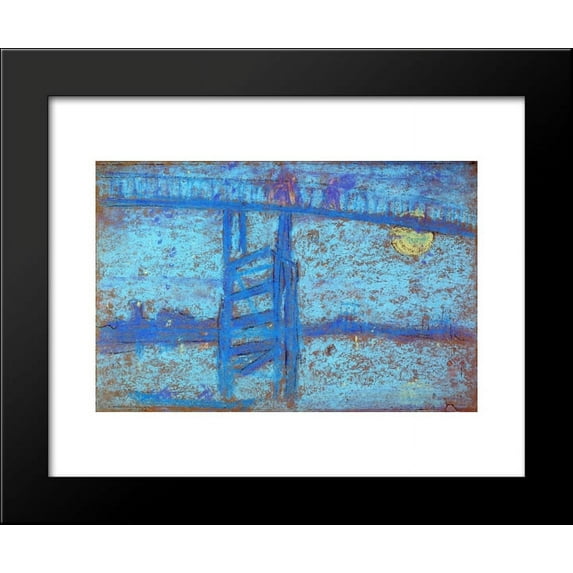 Nocturne Battersea Bridge 20x24 Framed Art Print by James McNeill Whistler