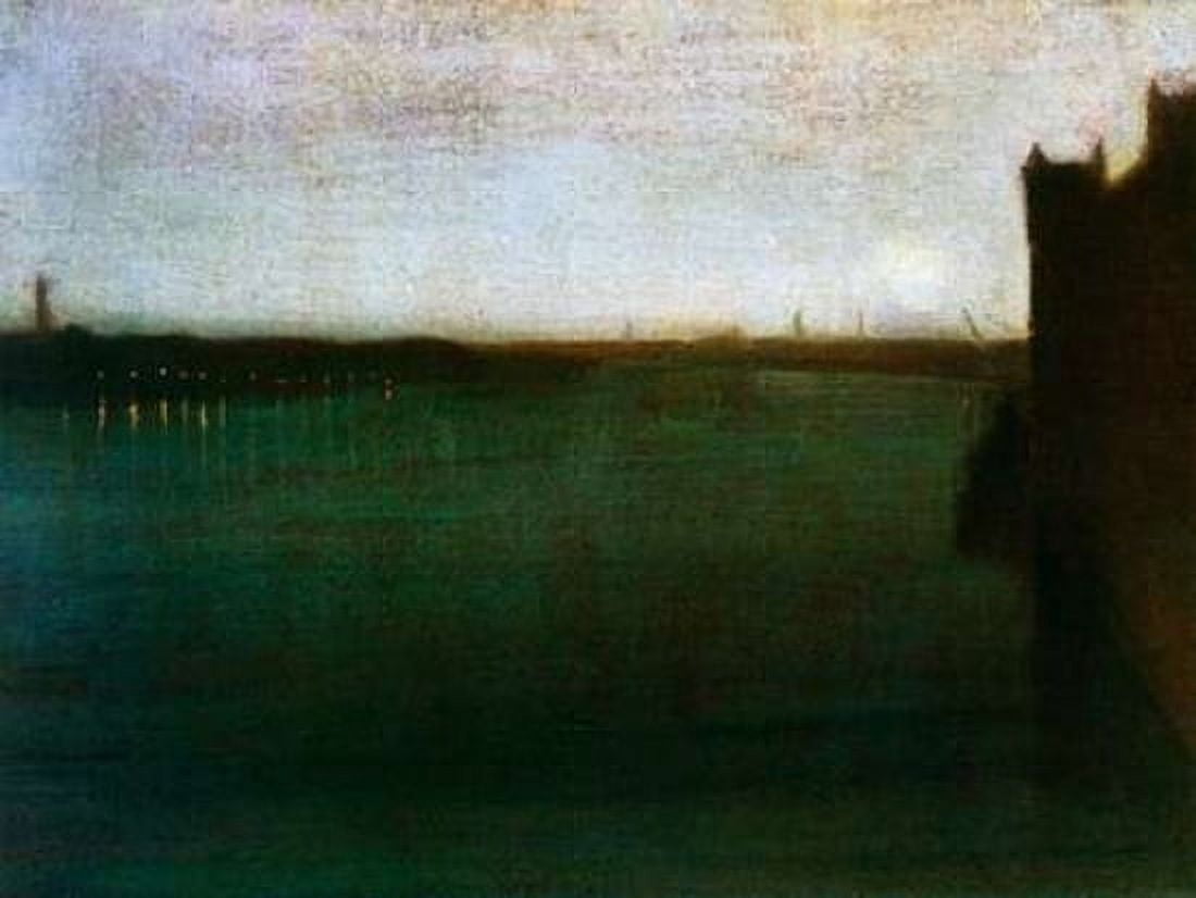 Nocturne Grey And Gold Westminster Bridge 1871 Canvas Art - James McNeill Whistler (18 x 24)