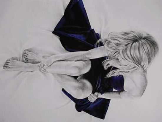 Nocturnes With Blue Canvas Art - T Good (18 x 24)