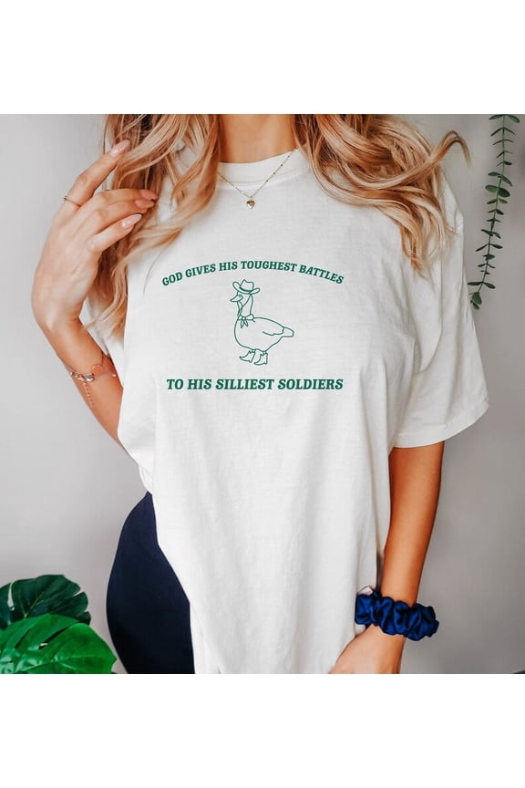 God'S Silliest Soldier T-Shirt, Trash Panda T-Shirt, WHITE Unisex S-5XL Shirt