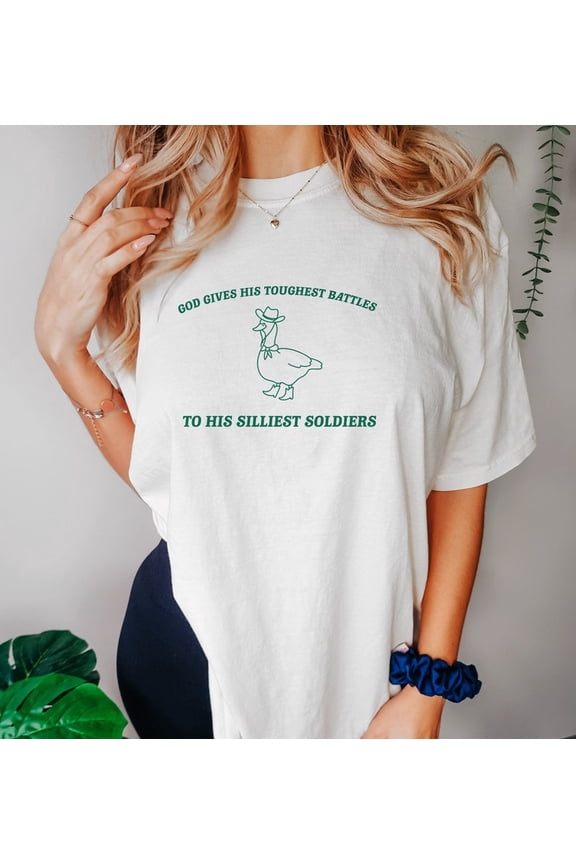 God'S Silliest Soldier T-Shirt, Trash Panda T-Shirt, WHITE Unisex S-5XL Shirt