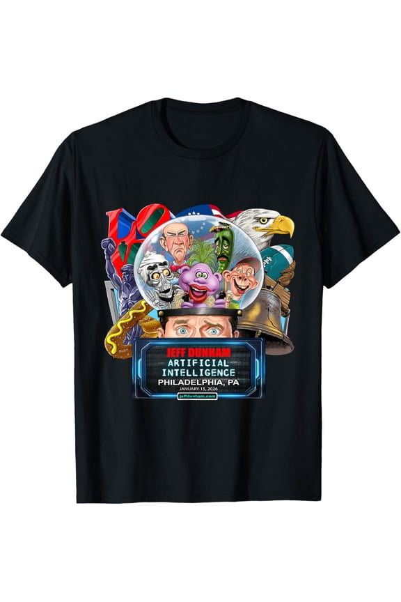 Jeff Dunham Philadelphia, Pa (2026) T-Shirt BLACK Unisex S-5XL Hot Trending Shirt
