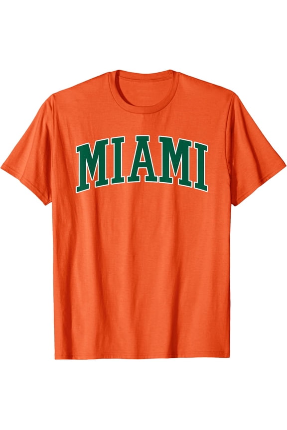 Retro Miami T-Shirt ORANGE Unisex S-5XL Hot Trending Shirt, Vintage Birthday Gift