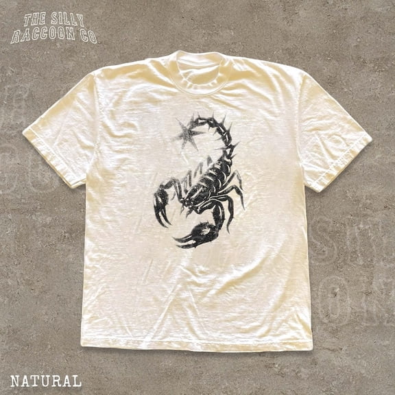 Nodb Scorpion Shirt Faded Streetwear T-Shirt SAND Unisex S-5XL Hot Trending Shirt