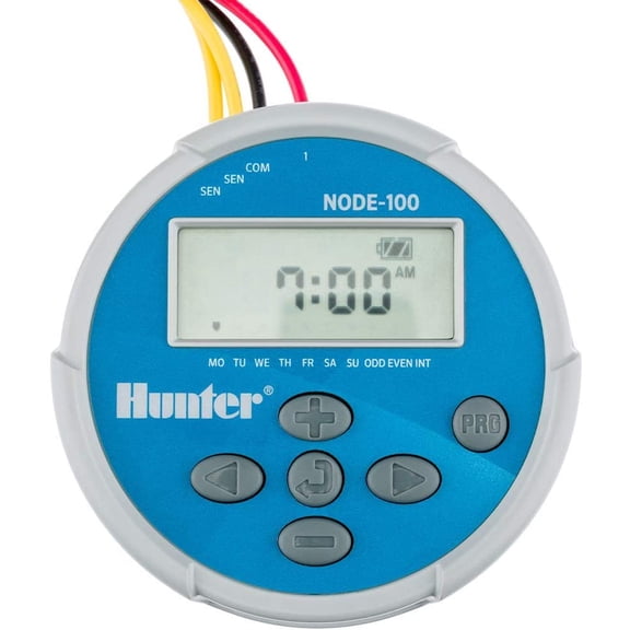 Node 100 Battery Operated Timer with Solenoid, Waterproof Irrigation Controller for Valves, Wireless, Outdoor, Easy Install, No Wiring Needed Drip or Remote Systems