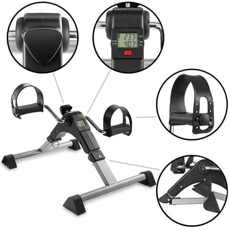 Node Fitness Foldable Desk Exercise Bicycle, Black