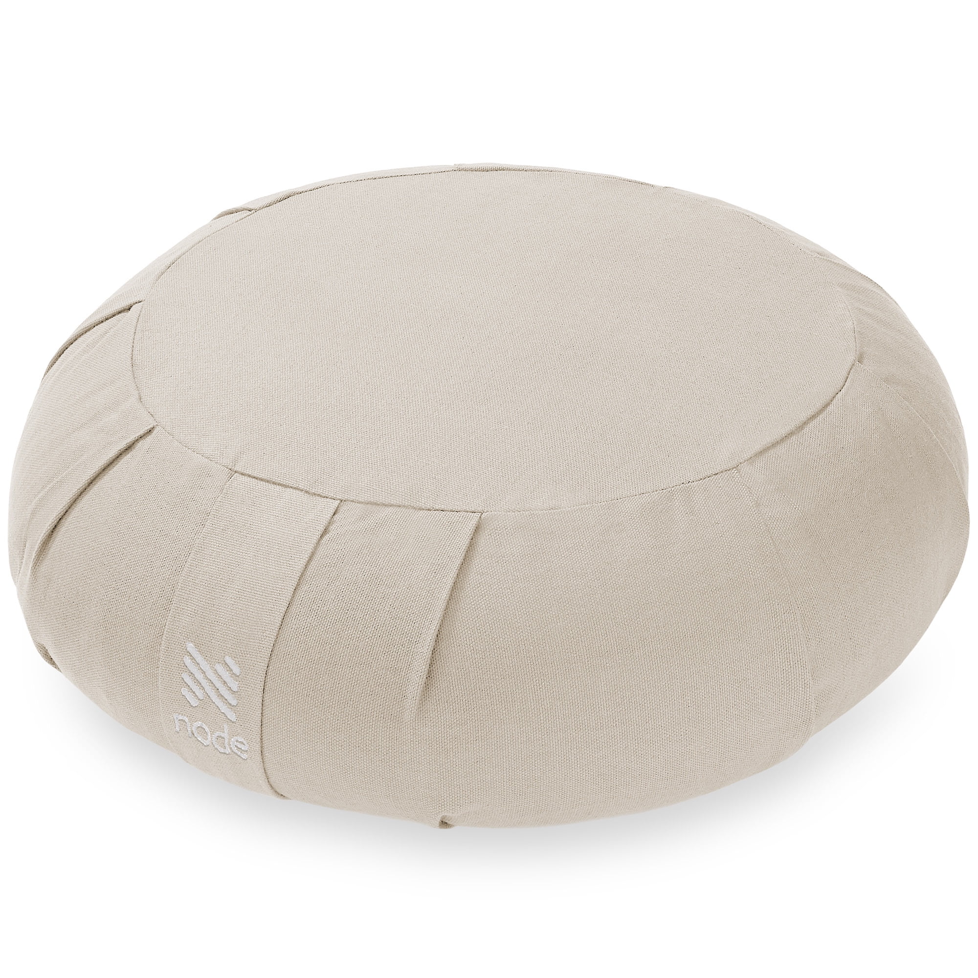 Node Fitness Zafu Meditation Cushion, 15" Round Buckwheat Yoga Pillow