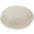 thumbnail image 1 of Node Fitness Zafu Meditation Cushion, 15" Round Buckwheat Yoga Pillow with Organic Cotton Cover - Natural, 1 of 7