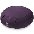 thumbnail image 1 of Node Fitness Zafu Meditation Cushion, 15" Round Buckwheat Yoga Pillow with Organic Cotton Cover - Purple, 1 of 7