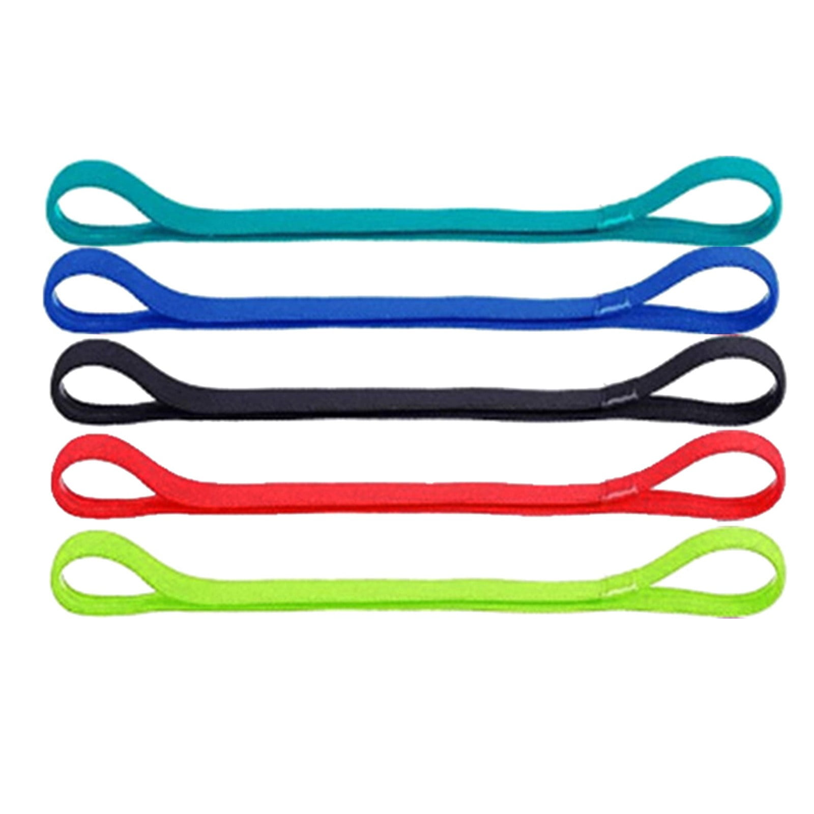 Node Yoga Bolster Thin Sports Headband 6Pcs Elastic Sports Hairbands Slim Silicone Grip Sport