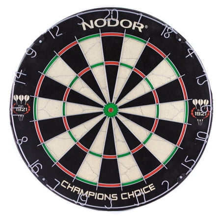 Nodor Champion's Choice Practice Sef-Adhesive Bristle Dartboard - Used by Pro Dart Throwers to Enhance Their Skills