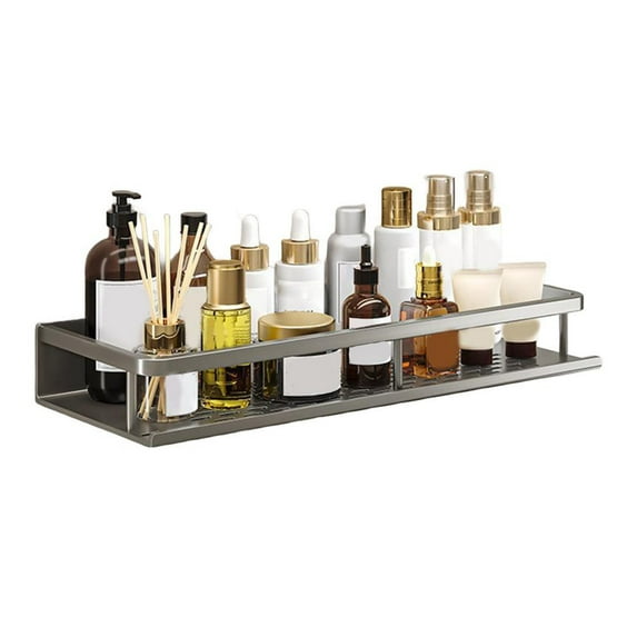 Nodrill Wall Mounted Bathroom Shelf Aluminum Space Organizer For Home Bathroom